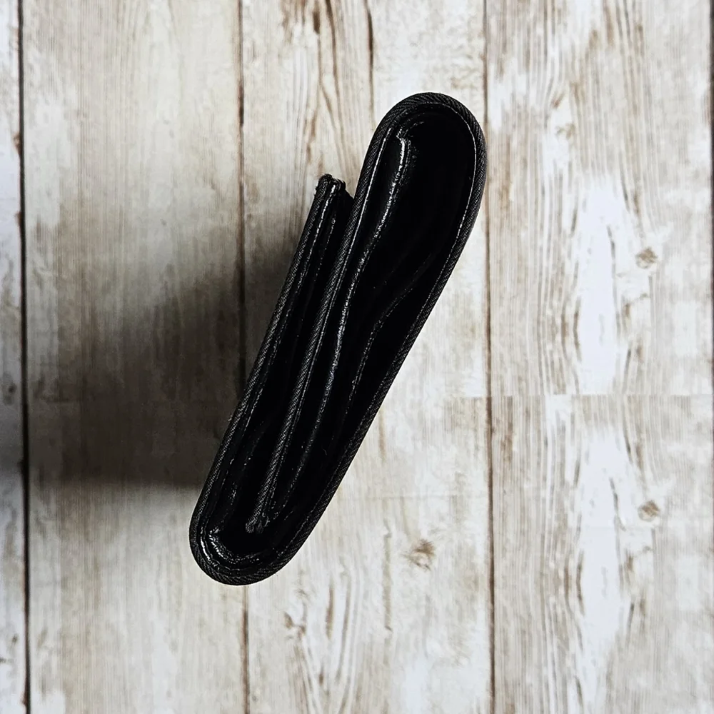 Prada Tessuto Nylon & Saffiano Leather Trifold Wallet
